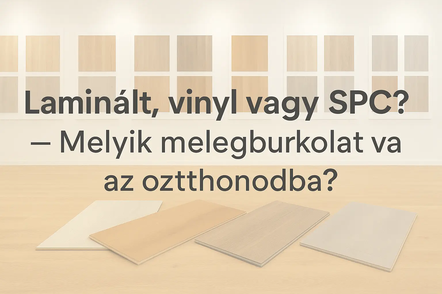 Laminált, vinyl vagy SPC? – Melyik melegburkolat való az otthonodba?