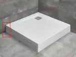 RADAWAY Argos zuhanytálca balos végzáró elem, fehér