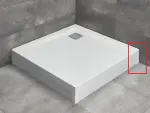 RADAWAY Argos zuhanytálca jobbos végzáró elem, fehér