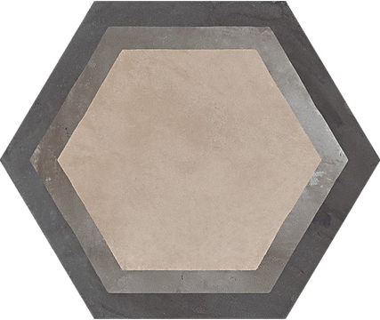 Marca Corona Terra CORNICE vers. F hexagon hidegburkolat matt/decor