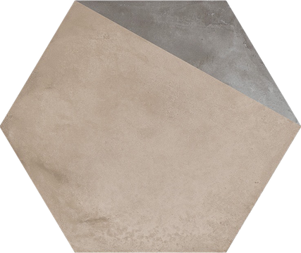 Marca Corona Terra PORZIONE vers. F hexagon hidegburkolat matt/decor