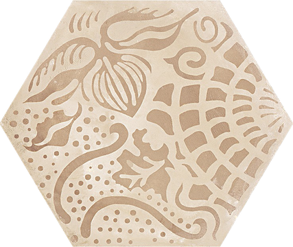 Marca Corona Terra FLOREALE vers. C hexagon hidegburkolat matt/decor