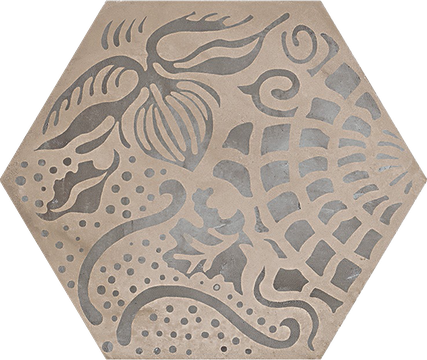Marca Corona Terra FLOREALE vers. F hexagon hidegburkolat matt/decor