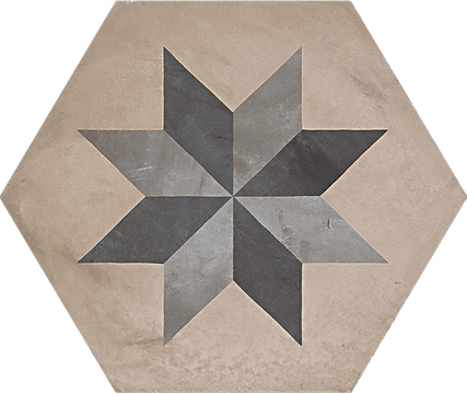 Marca Corona Terra STELLA vers. F hexagon hidegburkolat matt/decor