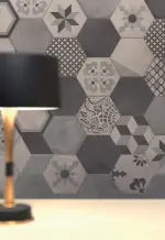 Marca Corona Terra GIGLIO vers. F hexagon hidegburkolat matt/decor