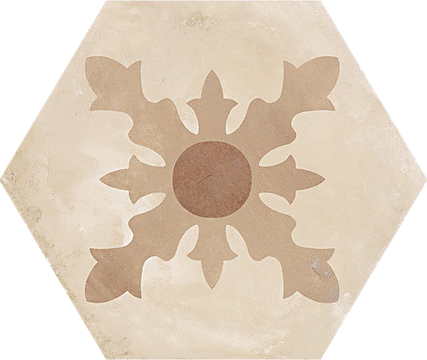 Marca Corona Terra CARDINALE vers. C hexagon hidegburkolat matt/decor