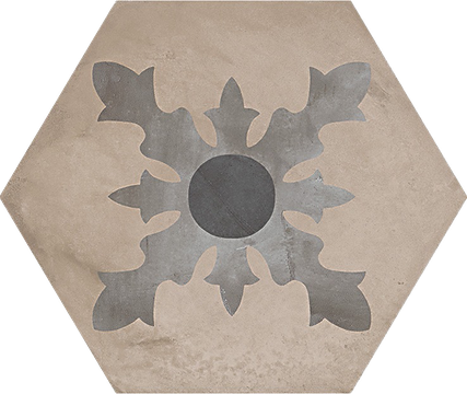 Marca Corona Terra CARDINALE vers. F hexagon hidegburkolat matt/decor