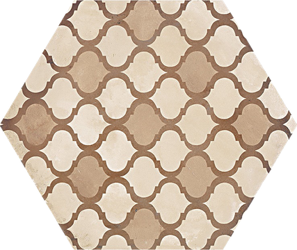 Marca Corona Terra COLONIALE vers. C hexagon hidegburkolat matt/decor