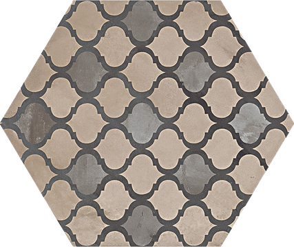 Marca Corona Terra COLONIALE vers. F hexagon hidegburkolat matt/decor