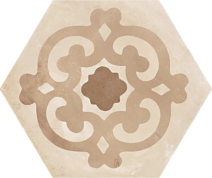 Marca Corona Terra FIORE vers. C hexagon hidegburkolat matt/decor