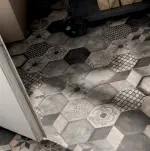 Marca Corona Terra FIORE vers. F hexagon hidegburkolat matt/decor