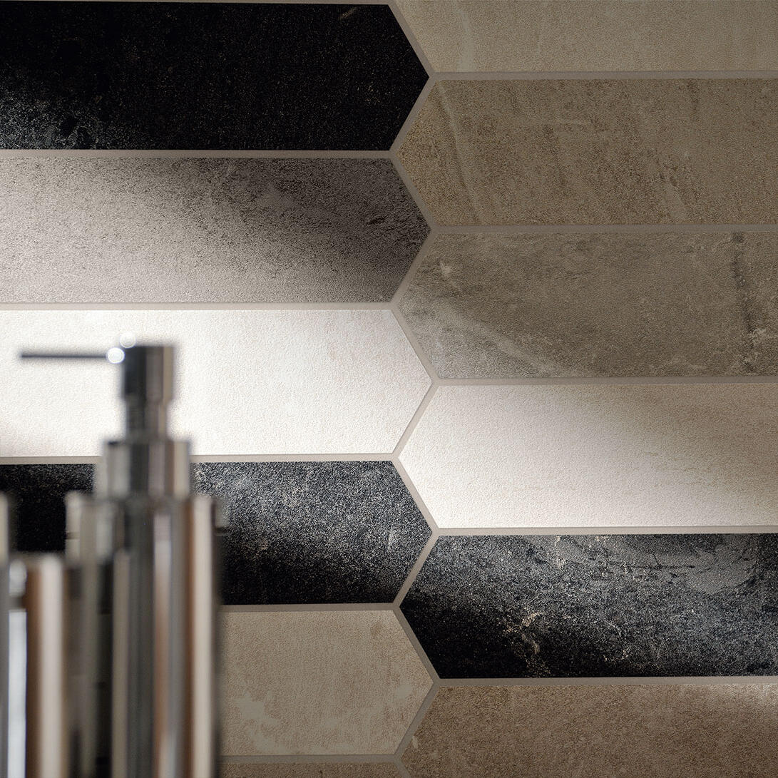 Coem Blendstone Mosaico Mix mozaik 6x18,5, natúr, rektifikált