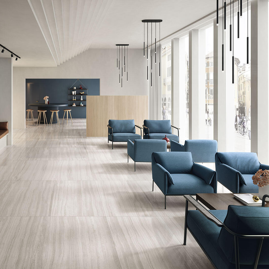Coem Flow White burkolólap 75x150, natúr, rektifikált