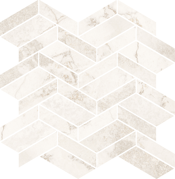 Coem Touch Stone Mosaico Losanghe Grey mozaik 30x30, natúr, rektifikált