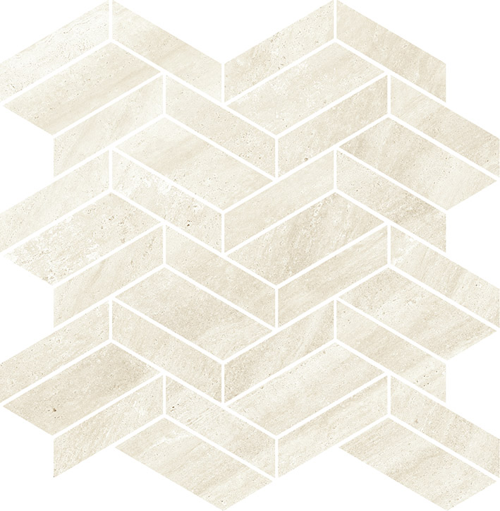 Coem Touch Stone Vein Mosaico Losanghe White mozaik 30x30, natúr, rektifikált