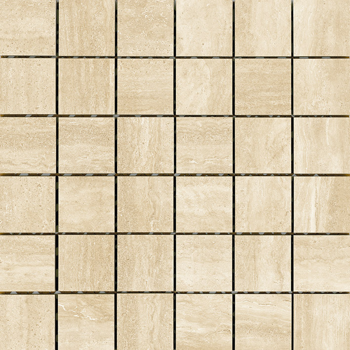 Coem Touch Stone Vein Mosaico Gold mozaik 5x5, natúr, rektifikált