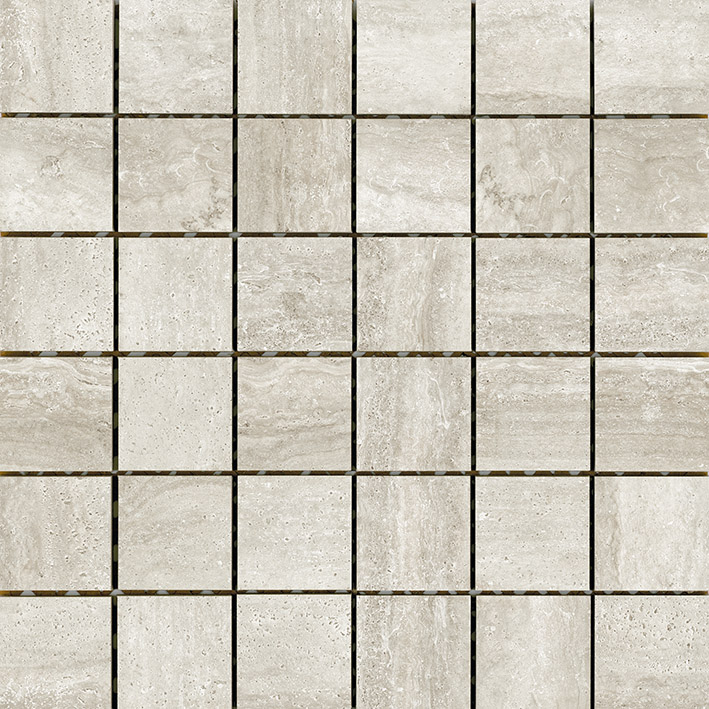 Coem Touch Stone Vein Mosaico Grey mozaik 5x5, natúr, rektifikált