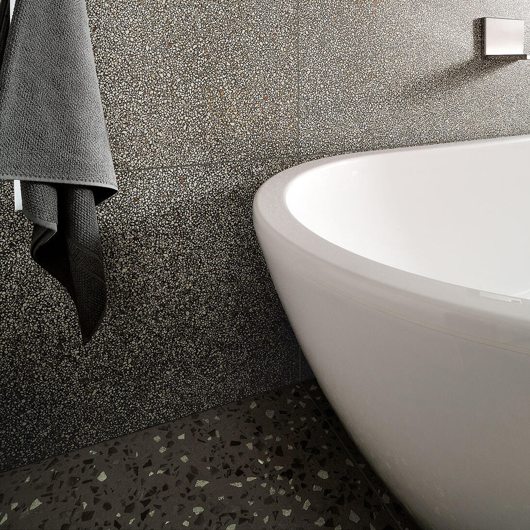 Coem Terrazzo Mini Beton burkolólap 60x120, natúr, rektifikált