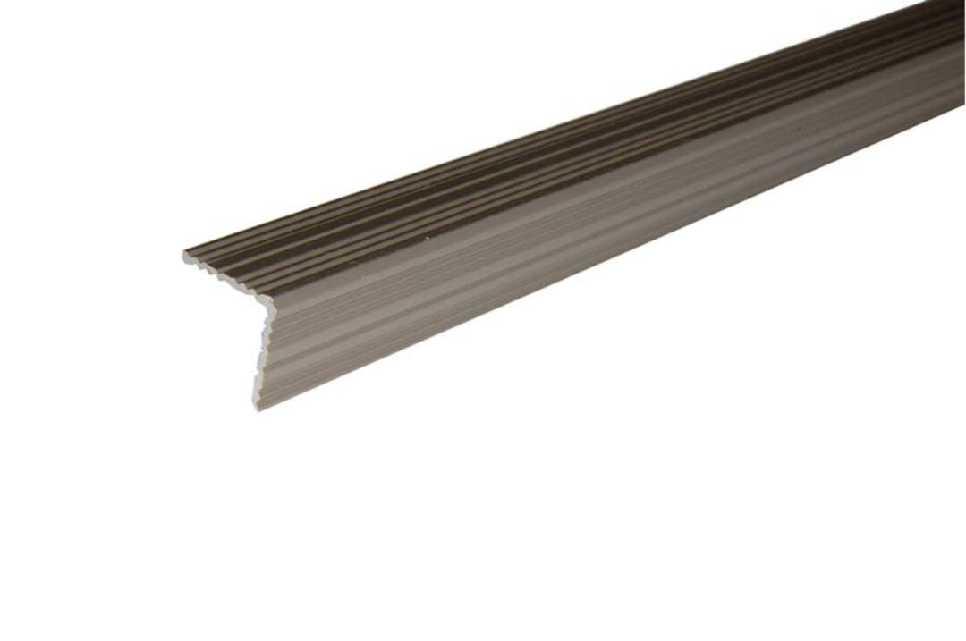 Aspro alumínium lépcsőprofil 20x20 mm, 2,70 m/szál, öntapadós eloxált pezsgő