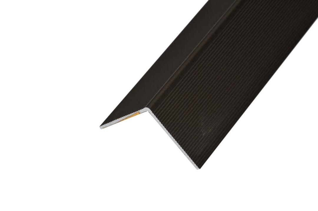 Aspro alumínium lépcsőprofil 30x30 mm, 0,90 m/szál, öntapadós eloxált pezsgő