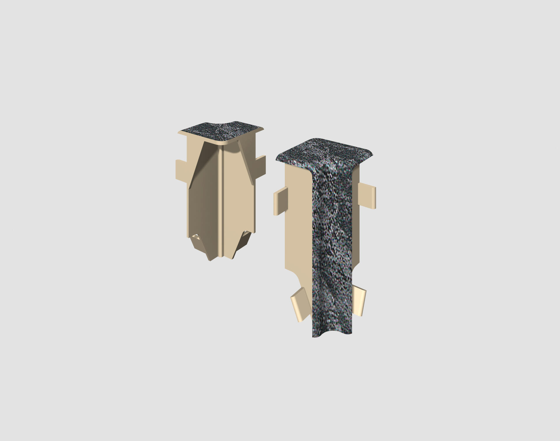 Egger Cubical belső sarokelem – Stone Grey