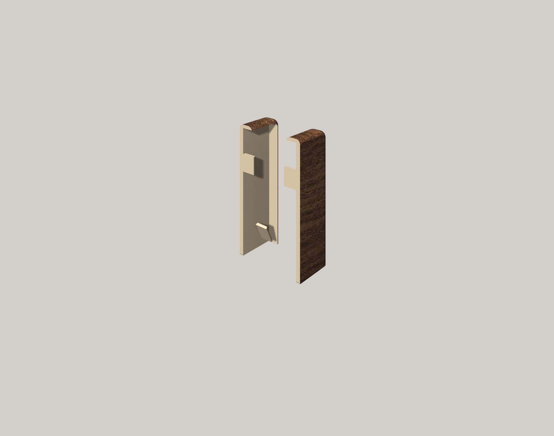 Egger Cubical végzáró elem – Brown Walnut