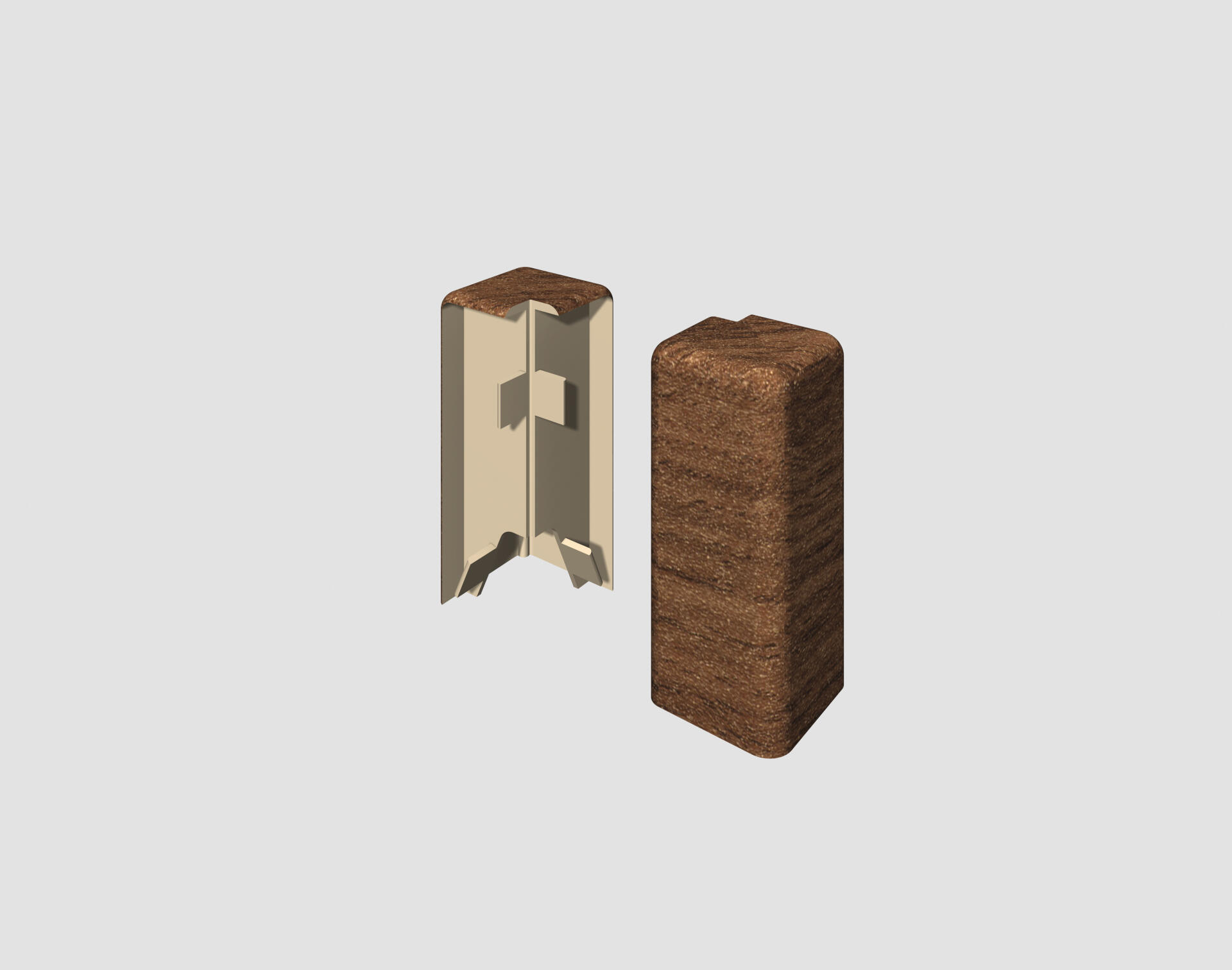 Egger Cubical külső sarokelem – Brown Walnut