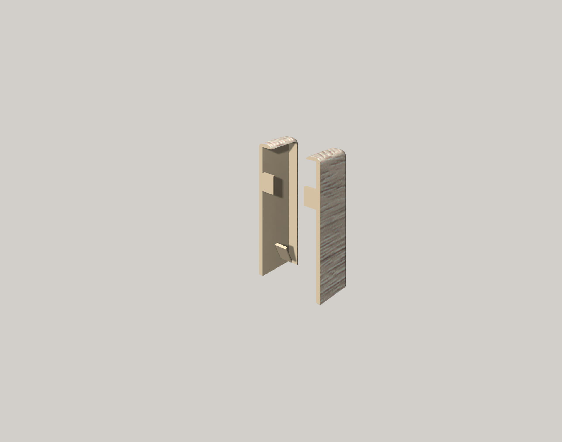 Egger Cubical végzáró elem – Ash Grey