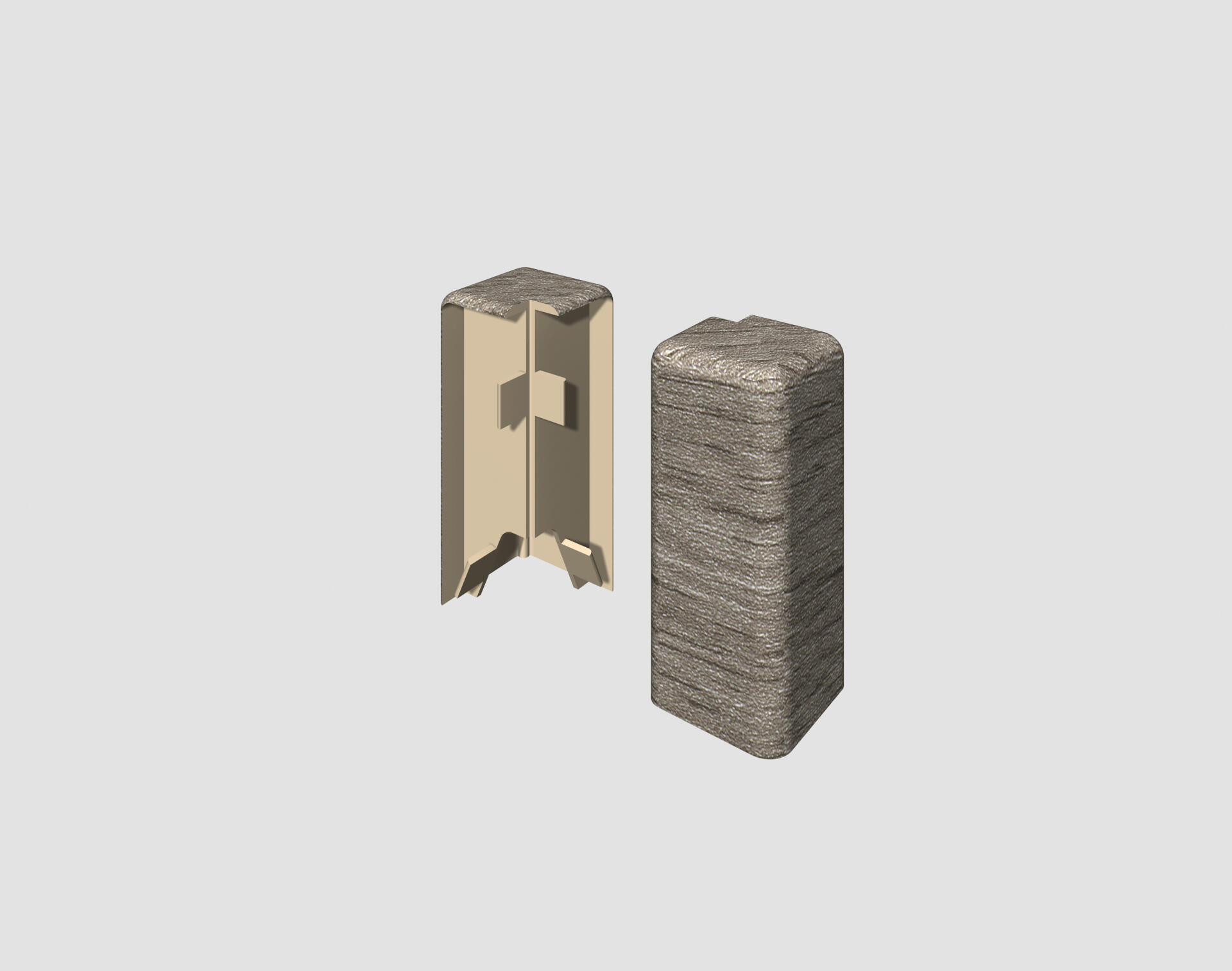 Egger Cubical külső sarokelem – Grey Oak
