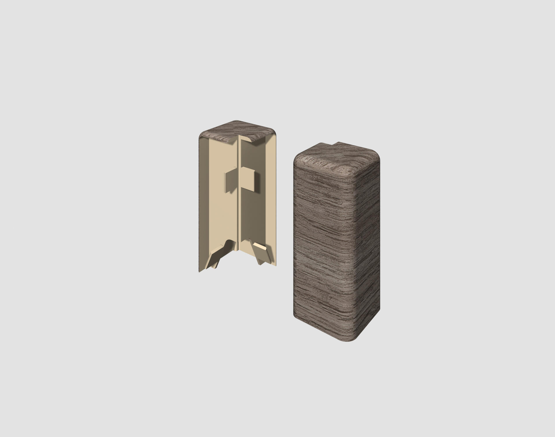 Egger Cubical külső sarokelem – Anthracite Oak