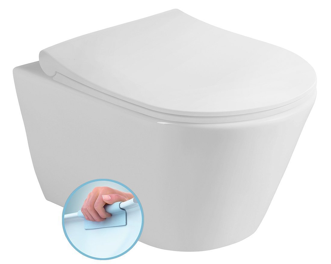 AVVA RIMLESS SHORT fali WC, 35,5x49cm