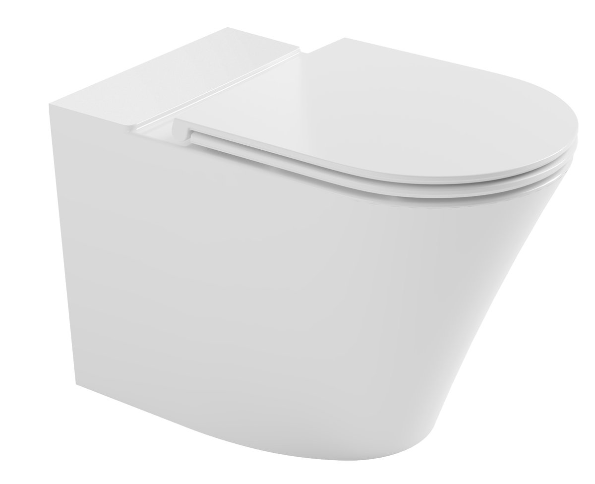 FEIN RIMLESS WC-csésze monoblokkos WC-hez, alsó/hátsó kifolyású, 61x36cm