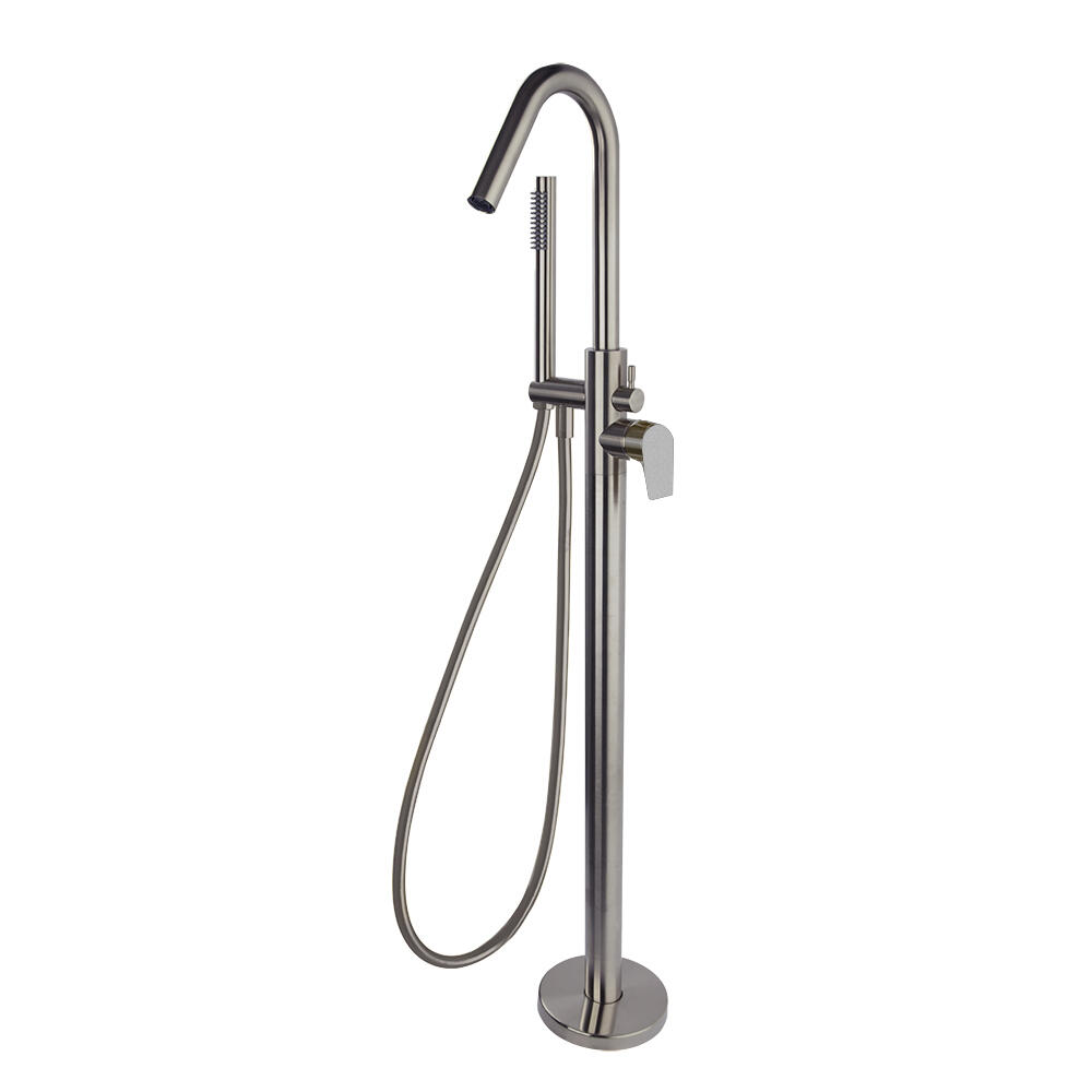 RamonSoler Urban Chic szabadon álló kád- és zuhanycsaptelep zuhanyszettel, Brushed Nickel