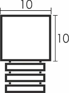 NOX Premium végzáró 10 mm inox, tükör ezüst