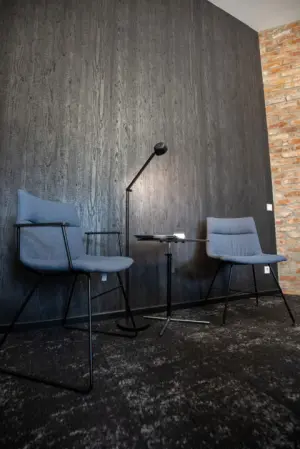 SIBU falburkolat; DECOLINE VL Carbonized Wood