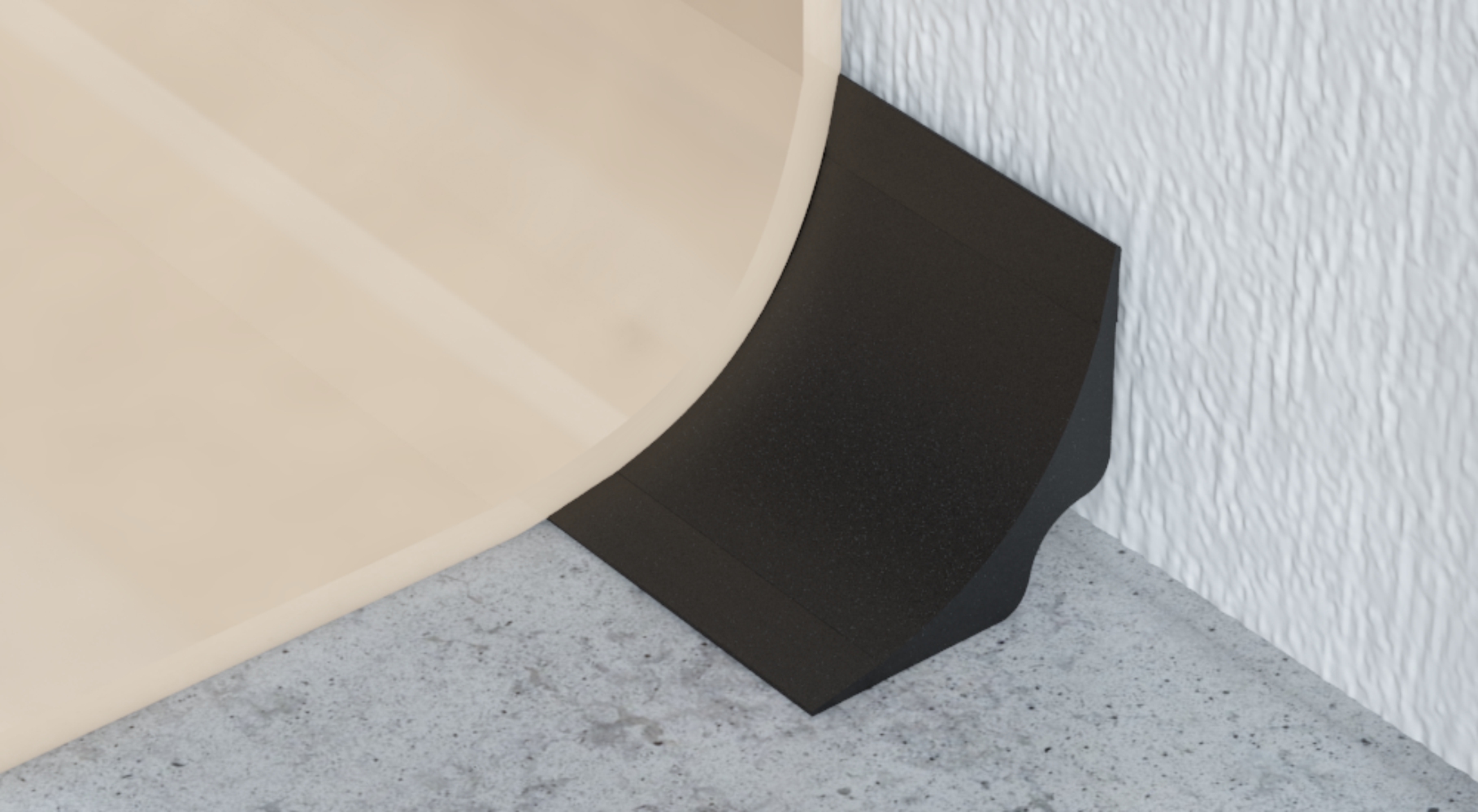 Hohlkehl profil 25x25 mm, antracit, 2,5 m
