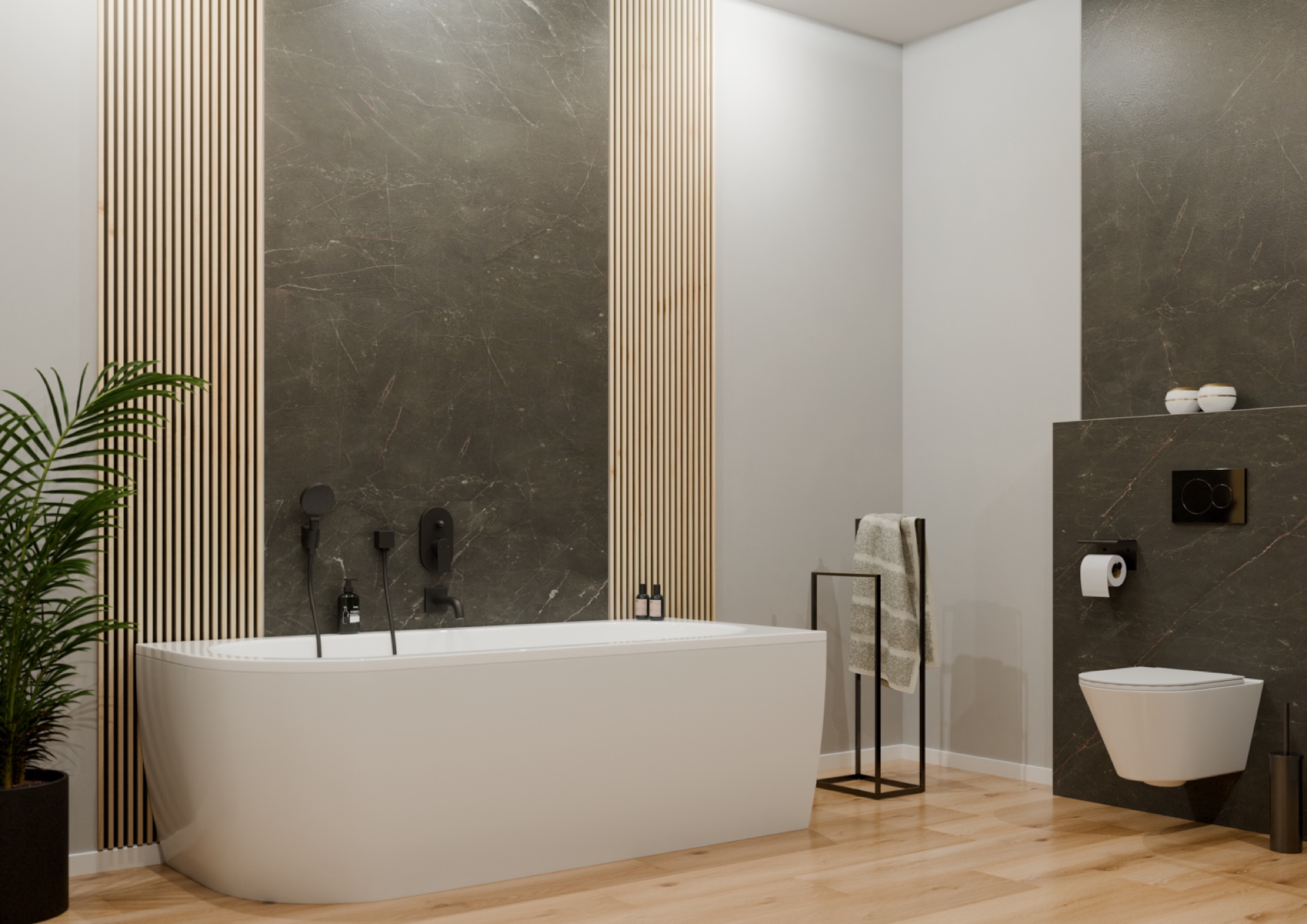 MODEE SPC falburkolat; Monreale Black WMT 518C