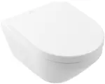 VILLEROY Architectura perem nélküli fali WC, mély öblítésű, Soft-Close ülőkével, 530x370, Glossy W.