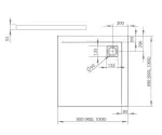 RADAWAY Argos C szögletes akril zuhanytálca szifonnal 80x80, fehér