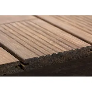 Bambusz Teraszburkolat Bamboo X-treme, Bordázott/sima, olajozott, bütük N+F