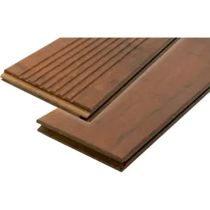 Bambusz Teraszburkolat Bamboo X-treme, Bordázott/sima, olajozott, bütük N+F