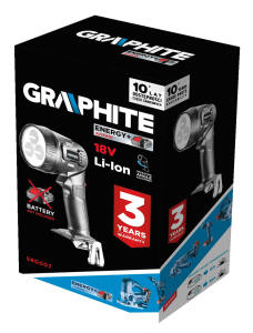 AKKUS LÁMPA ENERGY+, 18V, AKKU NÉLKÜL!!!, GRAPHITE