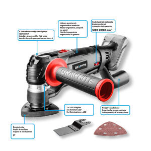 AKKUS MULTIFUNKCIÓS GÉP ENERGY+, 18V, AKKU NÉLKÜL!!!, GRAPHITE