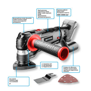 AKKUS MULTIFUNKCIÓS GÉP ENERGY+, 18V, AKKU NÉLKÜL!!!, GRAPHITE