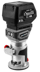 Akkus szénkefementes élmaró, Energy+, 18V, akku nélkül!!!