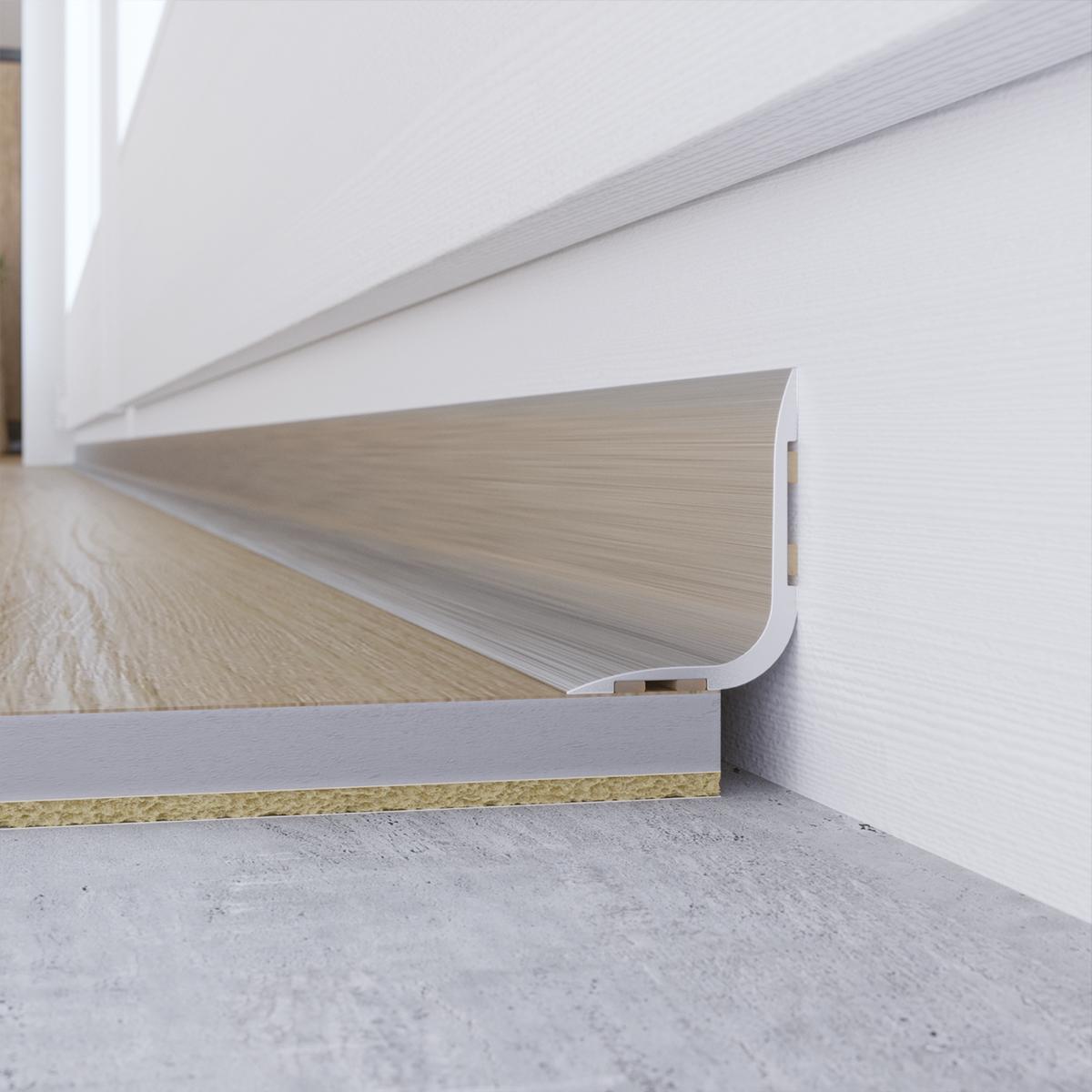 Arbiton PRO-L B1 szálcsiszolt ezüst, 1,86 m – indító és végzáró profil