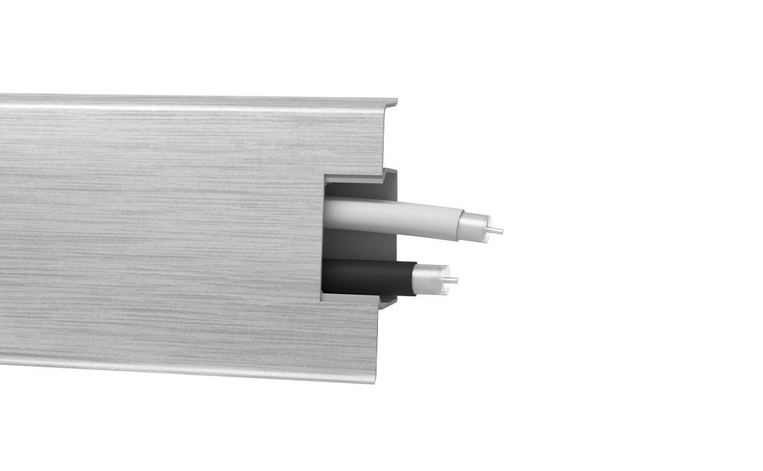 Arbiton MACK 41 Aluminium Light – kábelcsatornás szegőléc