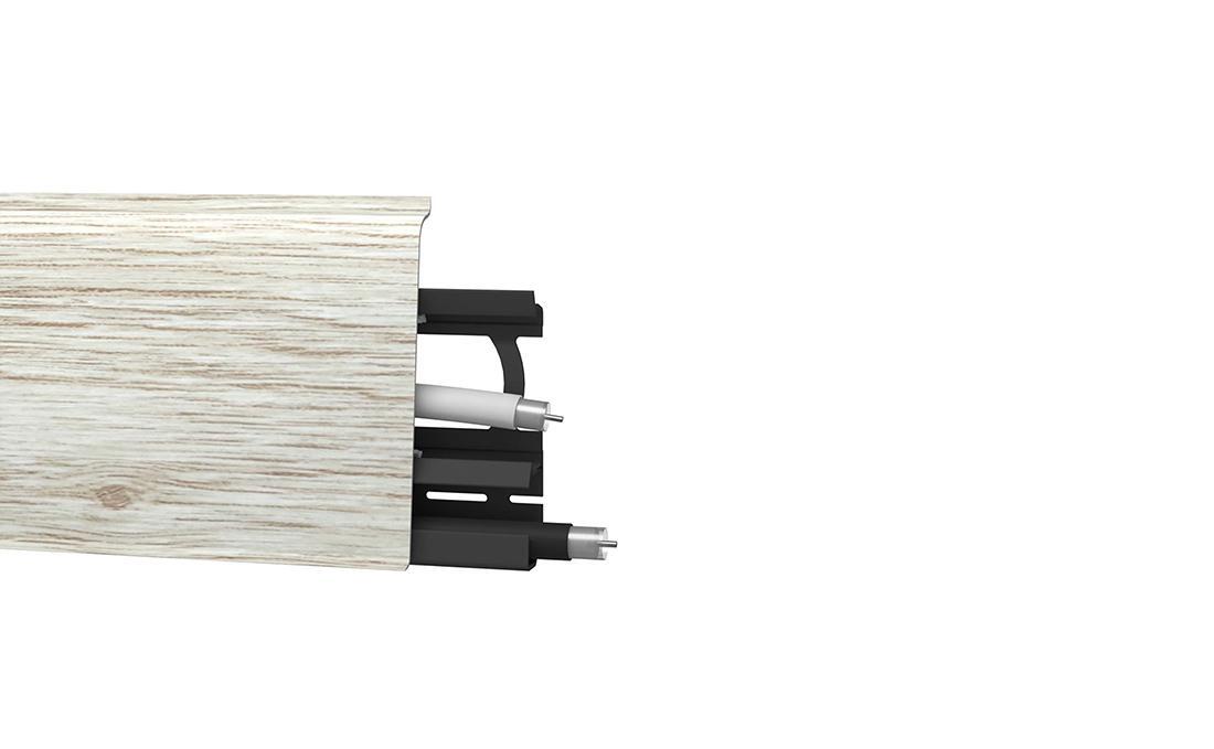 Arbiton INDO 135 Platinum Oak – kábelcsatornás szegőléc