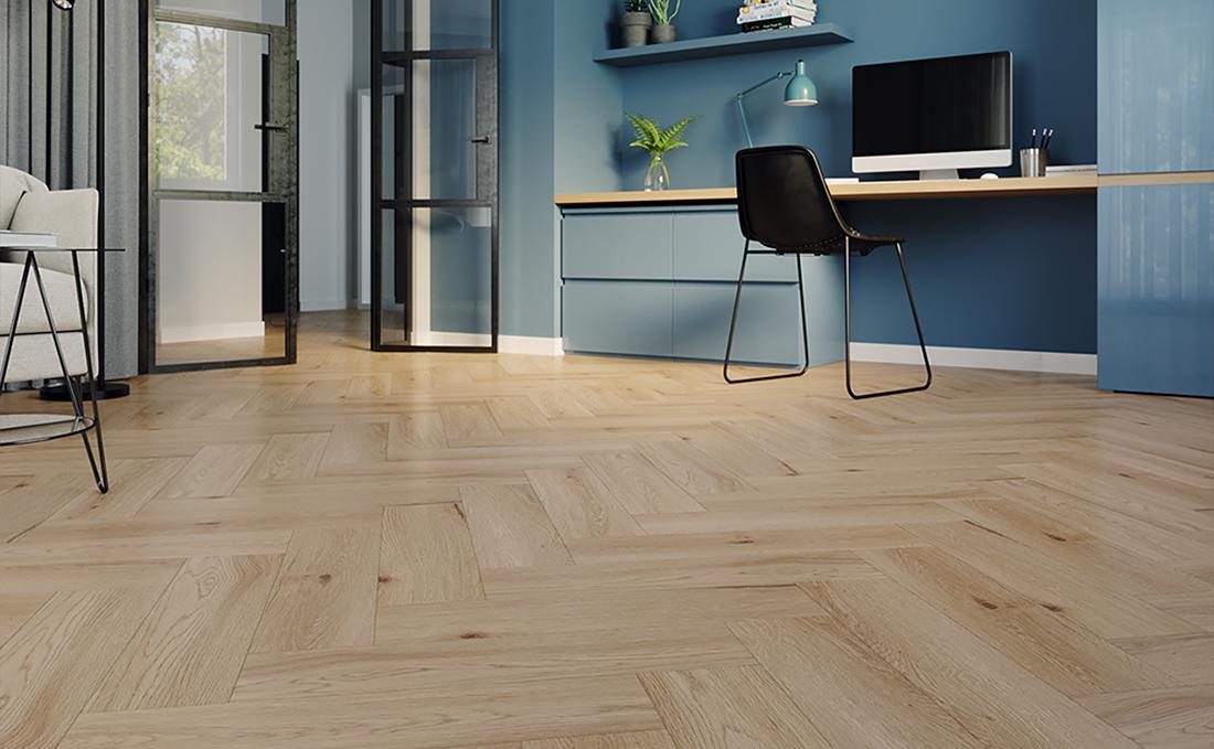 Arbiton Amaron Herringbone Yankee Oak – halszálka mintás klikkes SPC padló