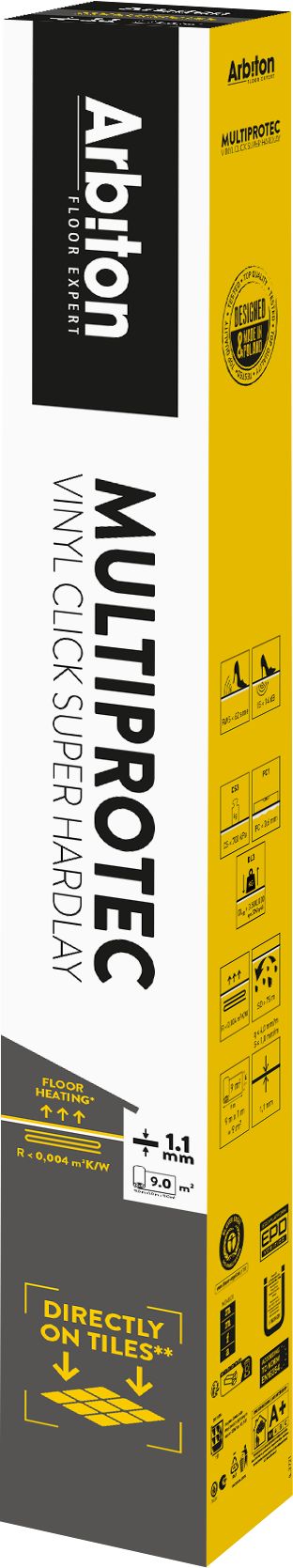 Arbiton Multiprotec Vinyl Click Super Hardlay, 1,1 mm – alátét vinyl és SPC padlóhoz